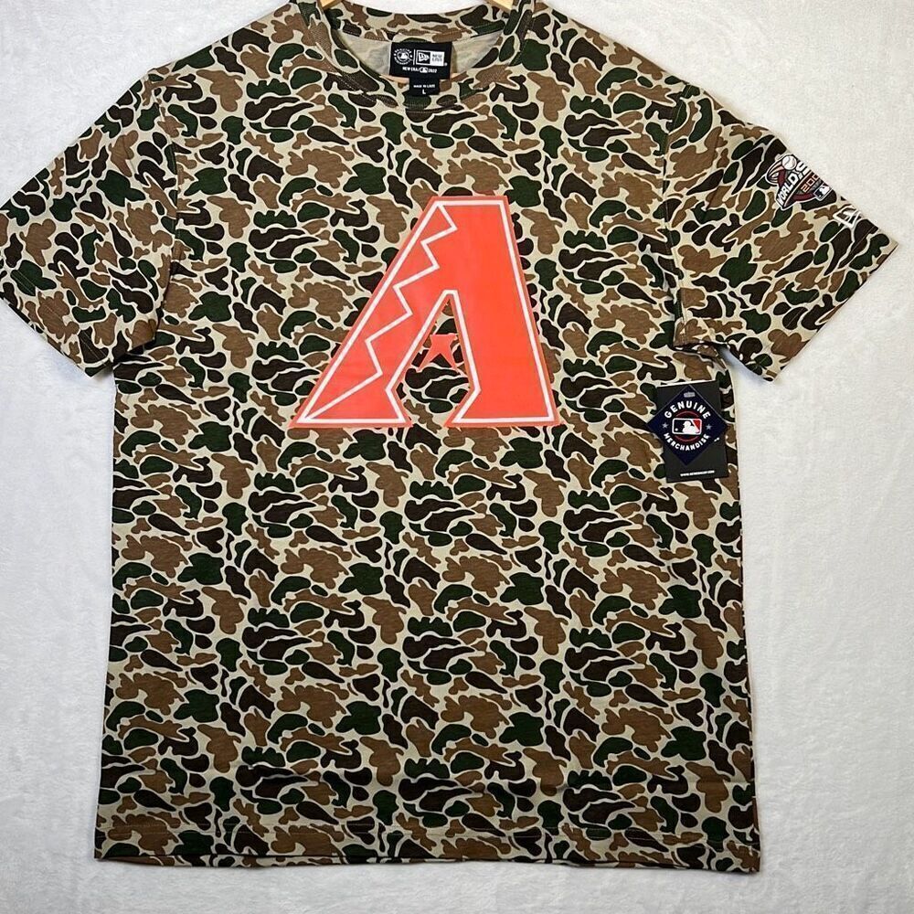 New‎ Era Arizona Diamondbacks Camo T-Shirt- Men Large-NWT